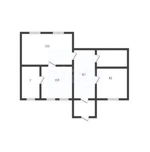 Дом 69м², 1-этажный, участок 3 сот.