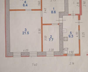 Дом 57м², 1-этажный, участок 577 сот.  