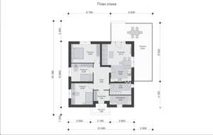 Дом 87м², 1-этажный, участок 5 сот.