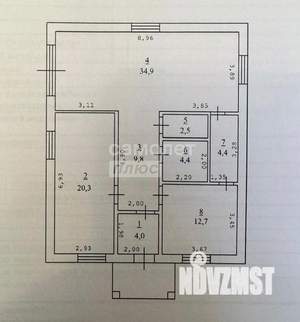 Дом 98м², 1-этажный, участок 5 сот.  
