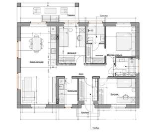 Дом 95м², 1-этажный, участок 10 сот.  