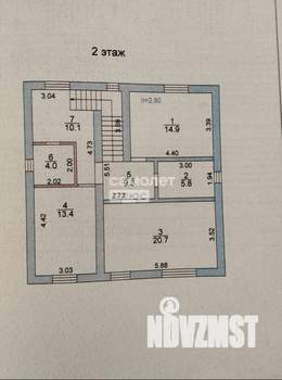 Дом 171м², 2-этажный, участок 6 сот.  