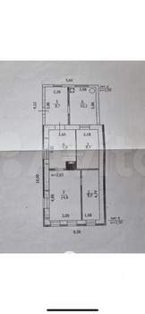 Дом 60м&sup2;, 1-этажный, участок 6 сот.  