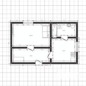 Дом 54м&sup2;, 2-этажный, участок 6 сот.  