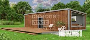 Дом 55м&sup2;, 1-этажный, участок 10 сот.  