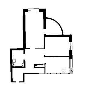 2-к квартира, на длительный срок, 45м2, 3/5 этаж