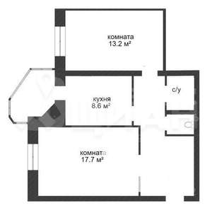 2-к квартира, на длительный срок, 53м2, 8/10 этаж