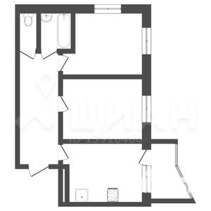 2-к квартира, на длительный срок, 58м2, 3/5 этаж