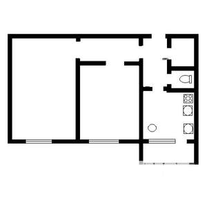 2-к квартира, на длительный срок, 56м2, 4/10 этаж
