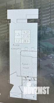 Студия квартира, вторичка, 29м2, 5/10 этаж