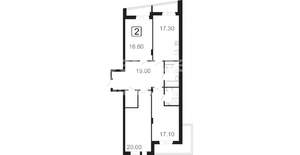 4-к квартира, вторичка, 105м2, 18/21 этаж