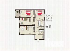 3-к квартира, вторичка, 88м2, 2/18 этаж