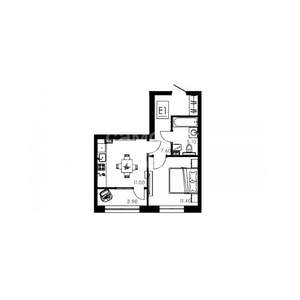 1-к квартира, вторичка, 39м2, 4/15 этаж