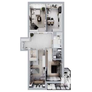 4-к квартира, вторичка, 105м2, 7/21 этаж