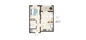 1-к квартира, вторичка, 42м2, 7/18 этаж