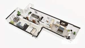 3-к квартира, вторичка, 71м2, 16/21 этаж