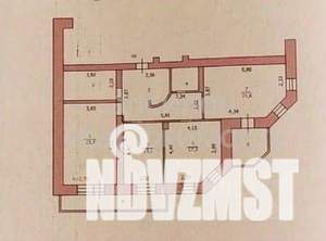 3-к квартира, вторичка, 115м2, 3/10 этаж