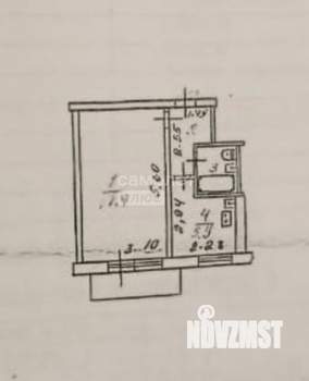 1-к квартира, вторичка, 29м2, 5/5 этаж