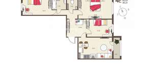 3-к квартира, вторичка, 85м2, 17/17 этаж