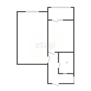 1-к квартира, вторичка, 41м2, 13/17 этаж