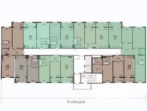 2-к квартира, вторичка, 61м2, 2/17 этаж