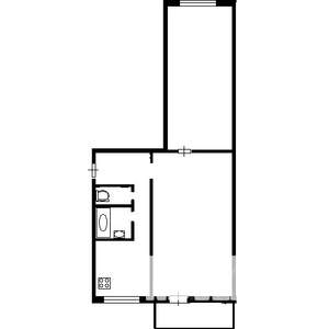 2-к квартира, вторичка, 45м2, 4/9 этаж