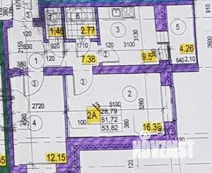 2-к квартира, вторичка, 50м2, 5/9 этаж