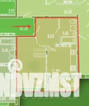 1-к квартира, вторичка, 44м2, 11/16 этаж