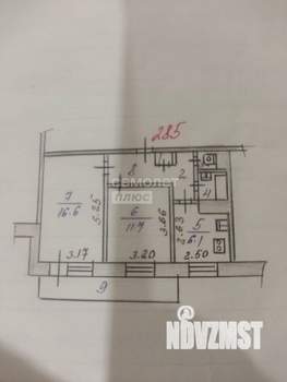 2-к квартира, вторичка, 44м2, 9/9 этаж