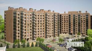 2-к квартира, строящийся дом, 72м2, 1/10 этаж