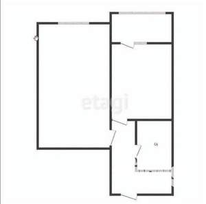 1-к квартира, вторичка, 35м2, 5/17 этаж