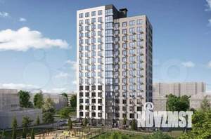 1-к квартира, строящийся дом, 44м2, 11/16 этаж