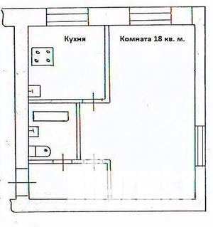 1-к квартира, вторичка, 30м2, 2/5 этаж