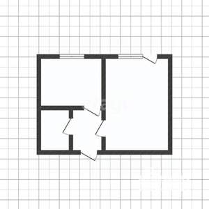 1-к квартира, вторичка, 45м2, 8/9 этаж