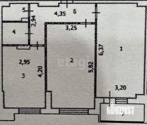 1-к квартира, вторичка, 52м2, 2/10 этаж