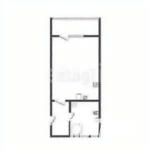 Студия квартира, вторичка, 27м2, 2/17 этаж