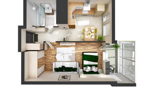 1-к квартира, вторичка, 41м2, 21/21 этаж