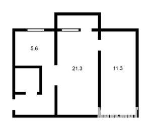 2-к квартира, вторичка, 45м2, 9/9 этаж