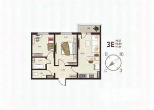 2-к квартира, вторичка, 48м2, 17/17 этаж