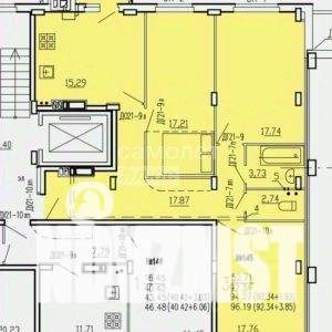3-к квартира, сданный дом, 96м2, 8/10 этаж