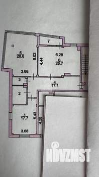 2-к квартира, вторичка, 96м2, 3/3 этаж