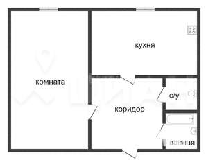 1-к квартира, вторичка, 35м2, 7/9 этаж