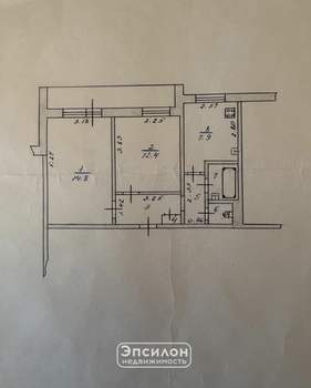 2-к квартира, вторичка, 48м2, 4/9 этаж
