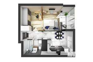 1-к квартира, вторичка, 40м2, 2/21 этаж