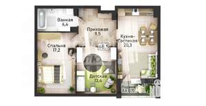 3-к квартира, вторичка, 69м2, 10/21 этаж