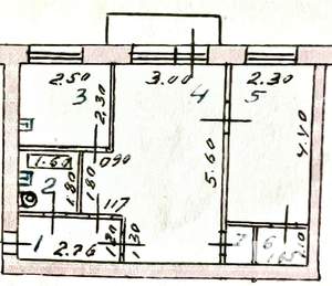 2-к квартира, вторичка, 43м2, 5/5 этаж