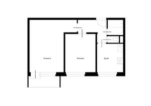 2-к квартира, вторичка, 44м2, 5/5 этаж