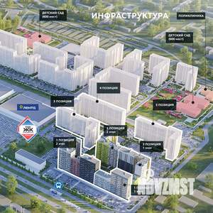 2-к квартира, вторичка, 65м2, 17/18 этаж