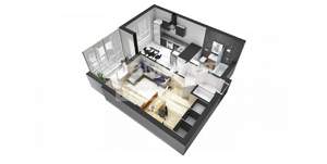 1-к квартира, вторичка, 40м2, 2/21 этаж