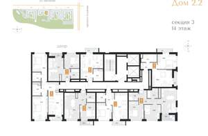 2-к квартира, вторичка, 58м2, 14/16 этаж